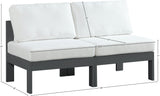 Nizuc Contemporary Outdoor Modular Sofa with Waterproof Fabric and Sturdy Aluminum Frame Design