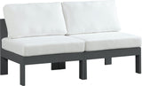 Nizuc Contemporary Outdoor Modular Sofa with Waterproof Fabric and Sturdy Aluminum Frame Design