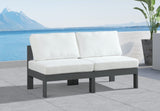 Nizuc Contemporary Outdoor Modular Sofa with Waterproof Fabric and Sturdy Aluminum Frame Design