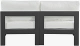 Nizuc Contemporary Outdoor Modular Sofa with Waterproof Fabric and Sturdy Aluminum Frame Design