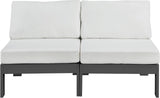 Nizuc Contemporary Outdoor Modular Sofa with Waterproof Fabric and Sturdy Aluminum Frame Design