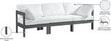 Nizuc Contemporary Outdoor Modular Sofa with Waterproof Fabric and Sturdy Aluminum Frame Design
