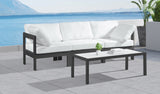 Nizuc Contemporary Outdoor Modular Sofa with Waterproof Fabric and Sturdy Aluminum Frame Design