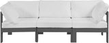 Nizuc Contemporary Outdoor Modular Sofa with Waterproof Fabric and Sturdy Aluminum Frame Design