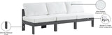 Nizuc Contemporary Outdoor Modular Sofa with Waterproof Fabric and Sturdy Aluminum Frame Design