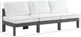 Nizuc Contemporary Outdoor Modular Sofa with Waterproof Fabric and Sturdy Aluminum Frame Design