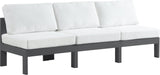 Nizuc Contemporary Outdoor Modular Sofa with Waterproof Fabric and Sturdy Aluminum Frame Design