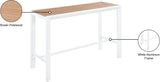 Nizuc Outdoor Patio Aluminum Bar Table - Stylish Contemporary Design for Entertaining Spaces