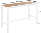 Nizuc Outdoor Patio Aluminum Bar Table - Stylish Contemporary Design for Entertaining Spaces