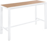 Nizuc Outdoor Patio Aluminum Bar Table - Stylish Contemporary Design for Entertaining Spaces