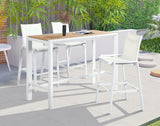 Nizuc Outdoor Patio Aluminum Bar Table - Stylish Contemporary Design for Entertaining Spaces