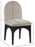 Waldorf Dining Chair - Elegant Chenille Armchair with Solid Ash Wood Frame for Stylish Dining Spaces