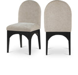 Waldorf Dining Chair - Elegant Chenille Armchair with Solid Ash Wood Frame for Stylish Dining Spaces