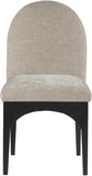 Waldorf Dining Chair - Elegant Chenille Armchair with Solid Ash Wood Frame for Stylish Dining Spaces