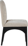Waldorf Dining Chair - Elegant Chenille Armchair with Solid Ash Wood Frame for Stylish Dining Spaces