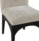 Waldorf Dining Chair - Elegant Chenille Armchair with Solid Ash Wood Frame for Stylish Dining Spaces