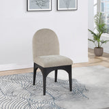 Waldorf Dining Chair - Elegant Chenille Armchair with Solid Ash Wood Frame for Stylish Dining Spaces