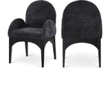 Waldorf Dining Chair - Elegant Chenille Armchair with Solid Ash Wood Frame for Stylish Dining Spaces