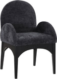 Waldorf Dining Chair - Elegant Chenille Armchair with Solid Ash Wood Frame for Stylish Dining Spaces