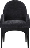 Waldorf Dining Chair - Elegant Chenille Armchair with Solid Ash Wood Frame for Stylish Dining Spaces