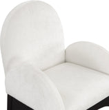 Waldorf Dining Chair - Elegant Chenille Armchair with Solid Ash Wood Frame for Stylish Dining Spaces