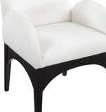Waldorf Dining Chair - Elegant Chenille Armchair with Solid Ash Wood Frame for Stylish Dining Spaces