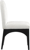 Waldorf Dining Chair - Elegant Chenille Armchair with Solid Ash Wood Frame for Stylish Dining Spaces