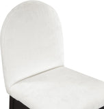 Waldorf Dining Chair - Elegant Chenille Armchair with Solid Ash Wood Frame for Stylish Dining Spaces