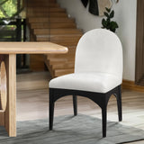 Waldorf Dining Chair - Elegant Chenille Armchair with Solid Ash Wood Frame for Stylish Dining Spaces