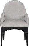 Waldorf Dining Chair - Elegant Chenille Armchair with Solid Ash Wood Frame for Stylish Dining Spaces