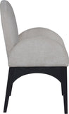 Waldorf Dining Chair - Elegant Chenille Armchair with Solid Ash Wood Frame for Stylish Dining Spaces