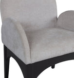 Waldorf Dining Chair - Elegant Chenille Armchair with Solid Ash Wood Frame for Stylish Dining Spaces