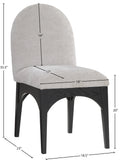Waldorf Dining Chair - Elegant Chenille Armchair with Solid Ash Wood Frame for Stylish Dining Spaces