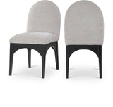 Waldorf Dining Chair - Elegant Chenille Armchair with Solid Ash Wood Frame for Stylish Dining Spaces