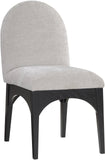Waldorf Dining Chair - Elegant Chenille Armchair with Solid Ash Wood Frame for Stylish Dining Spaces