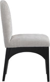 Waldorf Dining Chair - Elegant Chenille Armchair with Solid Ash Wood Frame for Stylish Dining Spaces