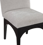 Waldorf Dining Chair - Elegant Chenille Armchair with Solid Ash Wood Frame for Stylish Dining Spaces