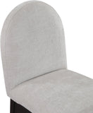 Waldorf Dining Chair - Elegant Chenille Armchair with Solid Ash Wood Frame for Stylish Dining Spaces