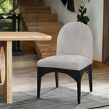 Waldorf Dining Chair - Elegant Chenille Armchair with Solid Ash Wood Frame for Stylish Dining Spaces