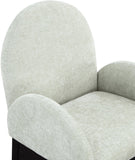 Waldorf Dining Chair - Elegant Chenille Armchair with Solid Ash Wood Frame for Stylish Dining Spaces