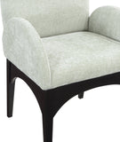 Waldorf Dining Chair - Elegant Chenille Armchair with Solid Ash Wood Frame for Stylish Dining Spaces