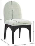 Waldorf Dining Chair - Elegant Chenille Armchair with Solid Ash Wood Frame for Stylish Dining Spaces