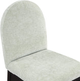 Waldorf Dining Chair - Elegant Chenille Armchair with Solid Ash Wood Frame for Stylish Dining Spaces