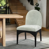 Waldorf Dining Chair - Elegant Chenille Armchair with Solid Ash Wood Frame for Stylish Dining Spaces