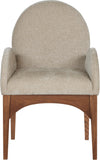 Waldorf Dining Arm Chair – Elegant Chenille Fabric with Solid Ash Wood, Perfect for Stylish Dining