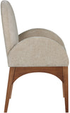 Waldorf Dining Arm Chair – Elegant Chenille Fabric with Solid Ash Wood, Perfect for Stylish Dining