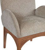 Waldorf Dining Arm Chair – Elegant Chenille Fabric with Solid Ash Wood, Perfect for Stylish Dining