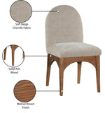 Waldorf Dining Arm Chair – Elegant Chenille Fabric with Solid Ash Wood, Perfect for Stylish Dining