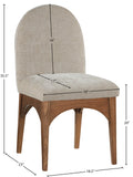 Waldorf Dining Arm Chair – Elegant Chenille Fabric with Solid Ash Wood, Perfect for Stylish Dining