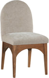 Waldorf Dining Arm Chair – Elegant Chenille Fabric with Solid Ash Wood, Perfect for Stylish Dining